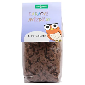 BIO NEBIO Kakaové hvězdičky s Rapadurou BIO 150 g