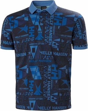 Helly Hansen Men's Newport Polo Koszula Ocean Burgee Aop L