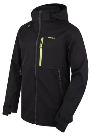 Husky  Sauri M black, S Pánska softshell bunda