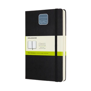 MOLESKINE Zápisník Expanded tvrdý čistý černý L