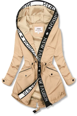 Parkajacke mit Kapuze FASHION Beige