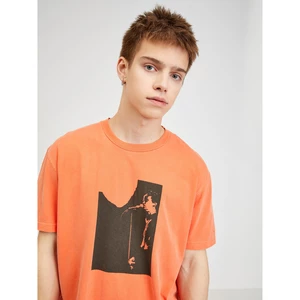 Orange Men's T-Shirt Diesel - Mens