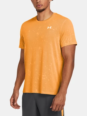 Oranžové pánske športové tričko Under Armour UA Launch Splatter SS