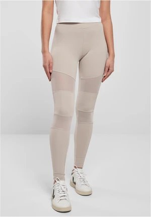 Women's Tech Mesh Leggings in Warm Grey