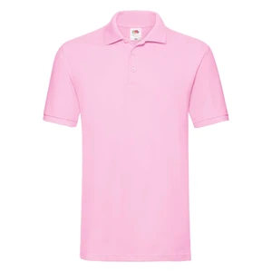 Light pink men's Premium Polo shirt Friut of the Loom