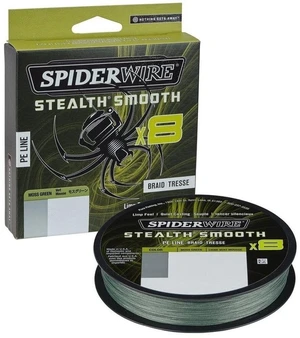 SpiderWire Stealth® Smooth8 x8 PE Braid Moss Green 0,07 mm 150 m 6 kg-13 lbs Šňůra