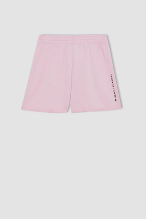 DEFACTO Girl Printed Elastic Waist Shorts