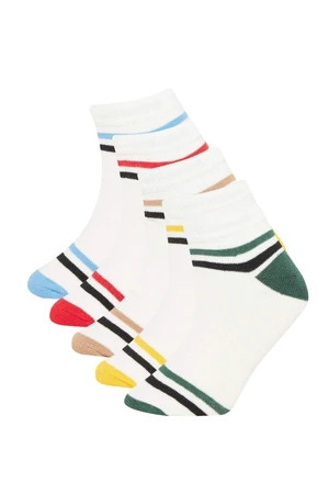 DEFACTO Size 5-Pack Cotton Ankle Socks