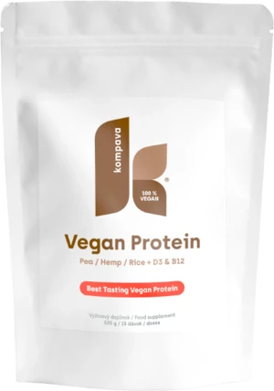 KOMPAVA Vegan Protein, Čokoláda-pomeranč 525 g