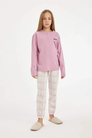 DEFACTO DFC - Girls Printed Long Sleeve Pajama Set