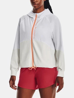 Under Armour Woven FZ Jacket-WHT Zimní bunda Bílá