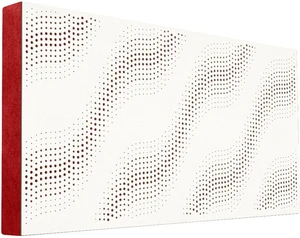 Mega Acoustic FiberPRO120 SineWave White/Red Panneau de bois absorbant