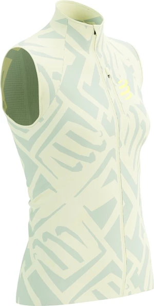 Compressport Hurricane Windproof Vest W Sugar Swizzle/Ice Flow/Safety Yellow XS Laufjacke