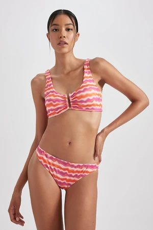 DEFACTO Fall In Love Regular Fit Patterned Bikini Bottom