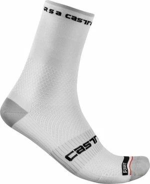 Castelli Rosso Corsa Pro 15 Sock White L/XL Skarpety kolarskie