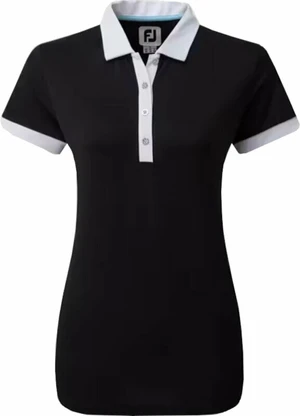 Footjoy Colour Block Womens Black M Rövid ujjú póló