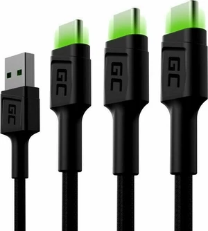 Green Cell KABGCSET03 Set 3x GC Ray USB-C 200cm 200 cm USB kabel