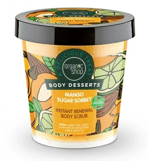 NATURA SIBERICA Organic Shop - Mangový cukrový sorbet - Telový peeling 450 ml