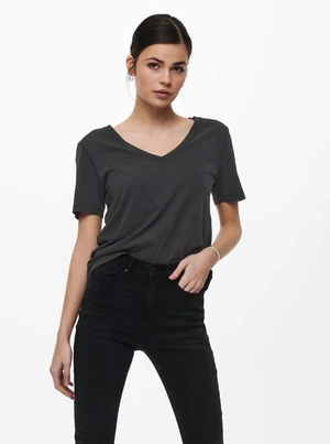 Black basic T-shirt JDY Farock - Women