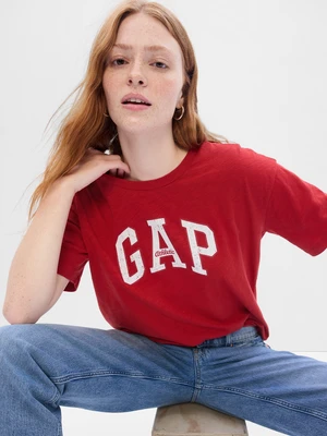 Red Women's Cotton T-Shirt GAP