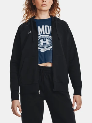 Under Armour Mikina UA Rival Fleece FZ Hoodie-BLK - Dámské