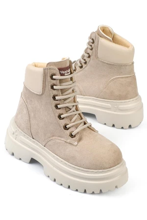 Capone Outfitters Capone Women's Round Toe Boots With Trash Sole and Lace-Up.