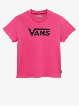 Dark pink girly T-shirt VANS Flying Crew Girls - Girls