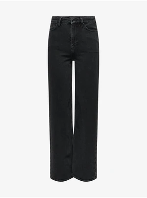 JDY Kaja Black Wide Jeans - Women