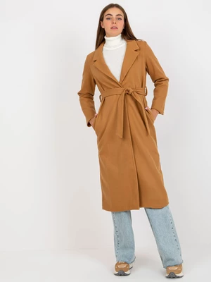 Cappotto da donna Fashionhunters Camel Brown