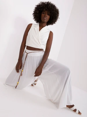 White wide trousers Surie OCH BELLA