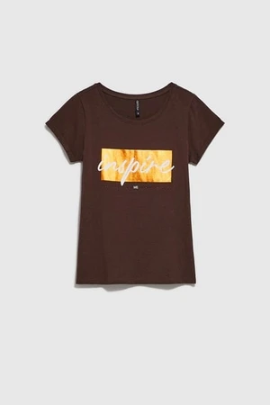 Moodo women's T-shirt - dark brown