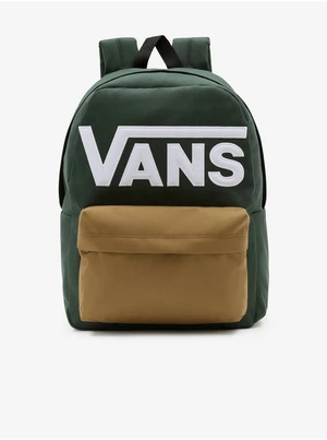 Dark Green Men's Backpack VANS Old Skool - Men