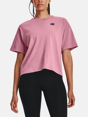 Under Armour T-Shirt UA W LOGO LC OVERSIZED HW SS-PNK - Women