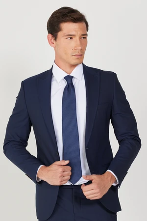 ALTINYILDIZ CLASSICS Men's Navy Blue Extra Slim Fit Slim Fit Sports Suit