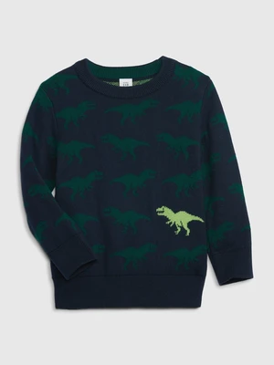 Dark blue boys' patterned sweater GAP