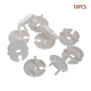 Outlet Plug Covers (10 Pack) White Child Proof Electrical Protector Caps for Baby Child Safety Kit