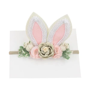 Headdress Photo Props Rabbit Ear Flower Antler Children Hair Hoop Girl Elastic Hair Band Headwear Korean Style Headband