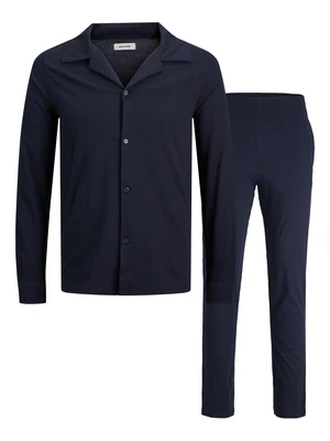 Jack&Jones Pánské pyžamo JACSOLID 12243826 Navy Blazer M