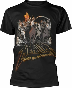 Metallica Tricou 40th Anniversary Horsemen Unisex Black XL