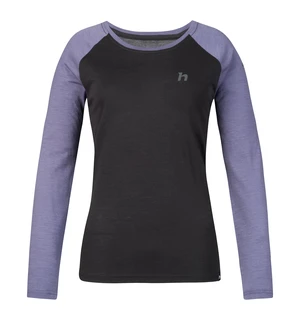 Women's long-sleeved T-shirt Hannah LESLIE L/S anthracite/wisteria