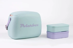 Cool box POP Summer style, 6 l, égszínkék/lila - Polarbox