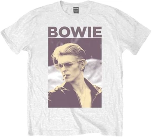 David Bowie Tricou Smoking Unisex White L