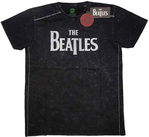 The Beatles Tricou Drop T Logo Snow Wash Unisex Black S