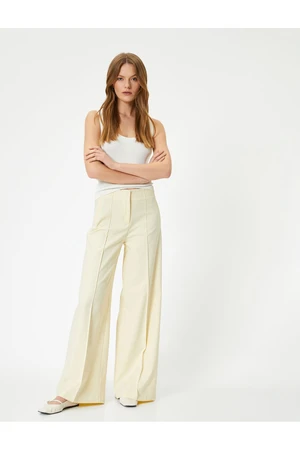 Koton Palazzo Trousers Wide Leg Normal Waist