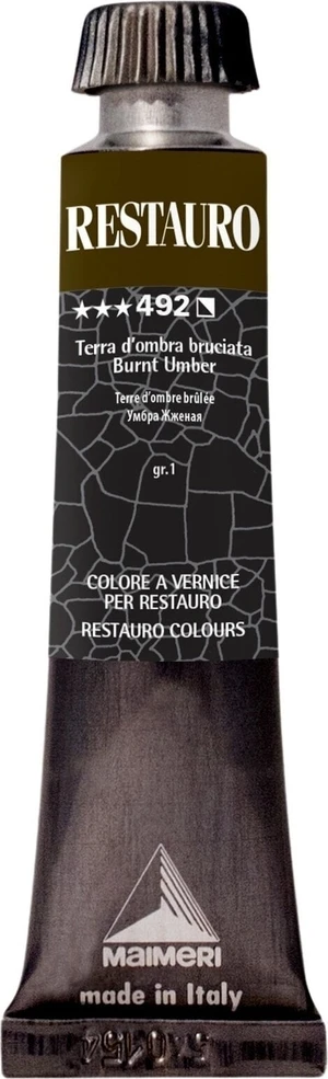 Maimeri Varnish Restauro Farba renowacyjna Burnt Umber 492 20 ml 1 szt