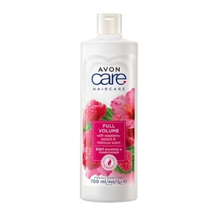 Avon Šampón a kondicionér s malinou a ibištekom 2v1 pre väčší objem vlasov Care (2 in 1 Shampoo & Conditioner) 700 ml