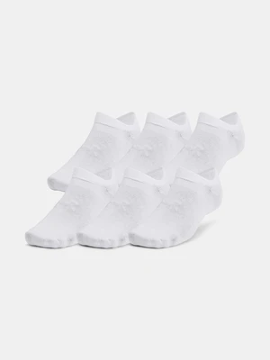 Under Armour Socks UA Essential No Show 6pk-WHT - unisex