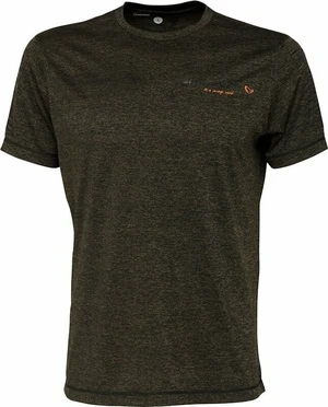 Savage Gear Tričko Fighter Stretch T-Shirt Burnt Olive Melange S