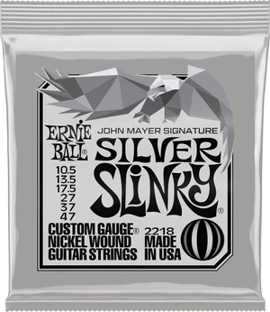 Ernie Ball John Mayer Silver Slinky Nickel Wound Electric Guitar Strings Struny pre elektrickú gitaru