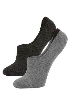 DEFACTO Men's Seamless 2-pack Bamboo Ballet Ballet Socks.